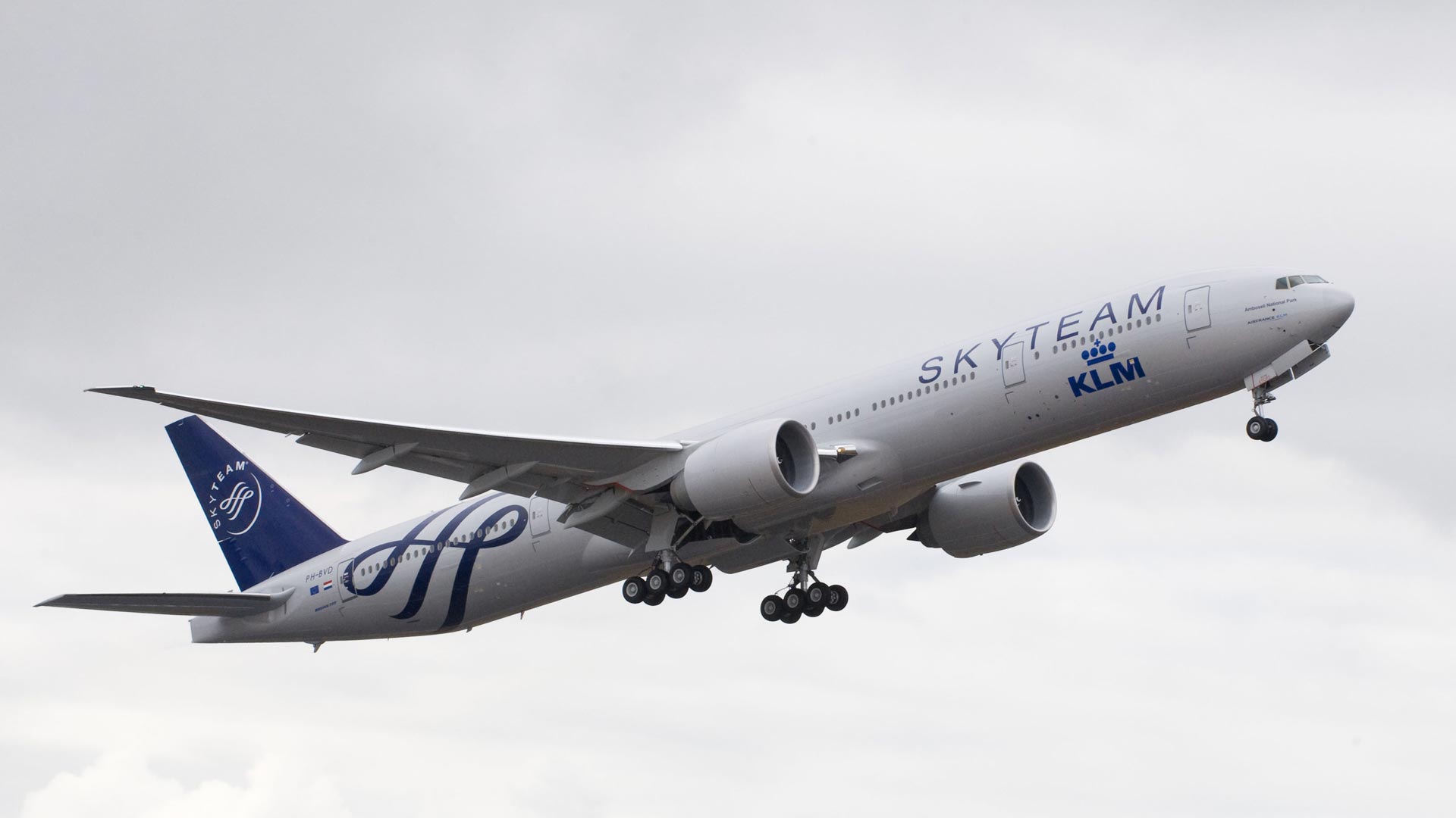 Boeing 777 van KLM in SkyTeam livery