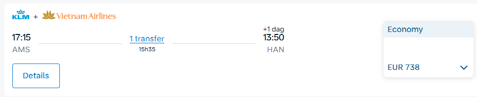 KLM en Vietnam Airlines